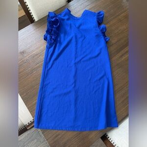 TCEC Royal Blue Dress with Ruffle Sleeves